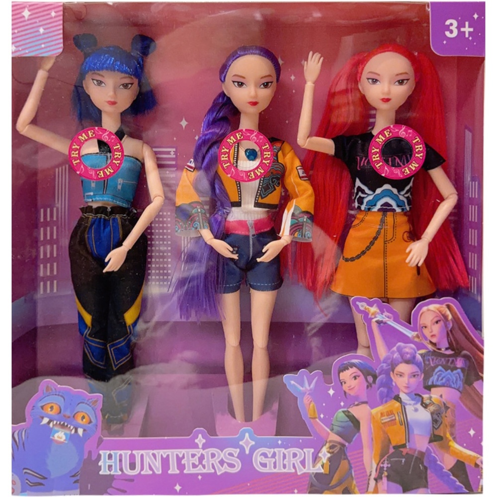3PCS Kpop Demon Hunter Doll Set Sings 11.8" Figure USA Seller Fast Ship - Picture 2 of 8